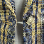 Isabel Marant Etoile Mustard Plaid Linen Jacket S