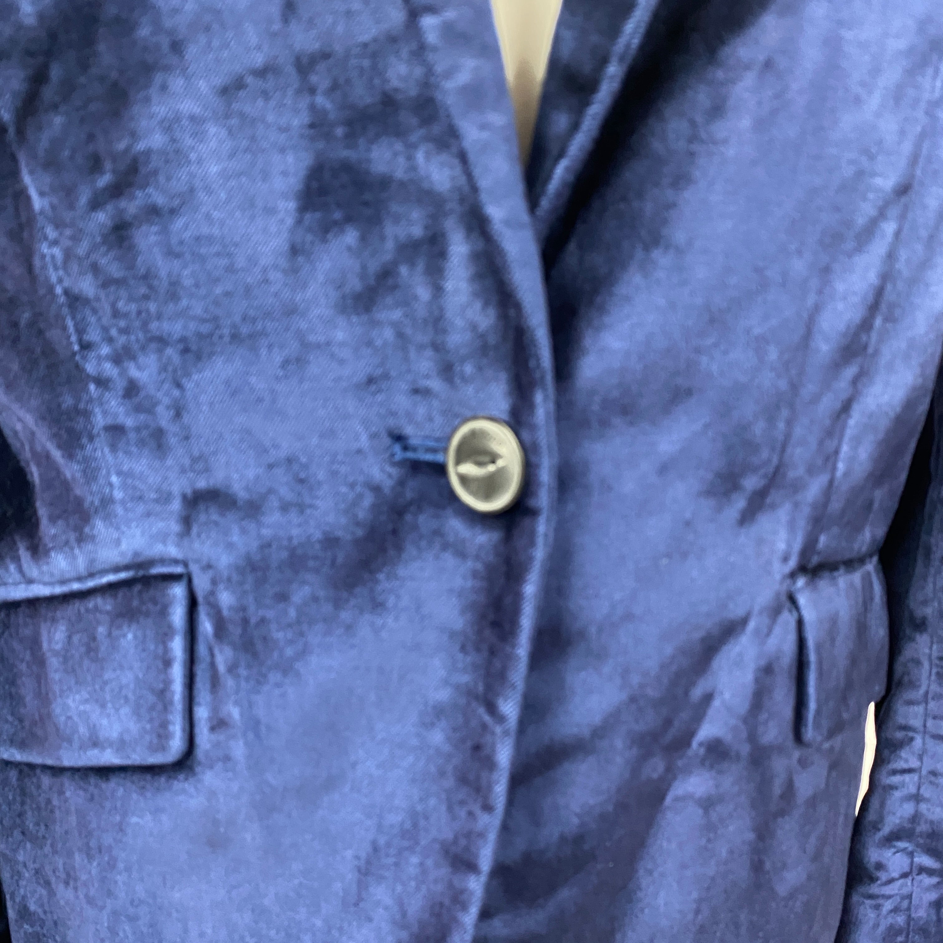 Rag & Bone New £500 Navy Margot Velvet Blazer XXS