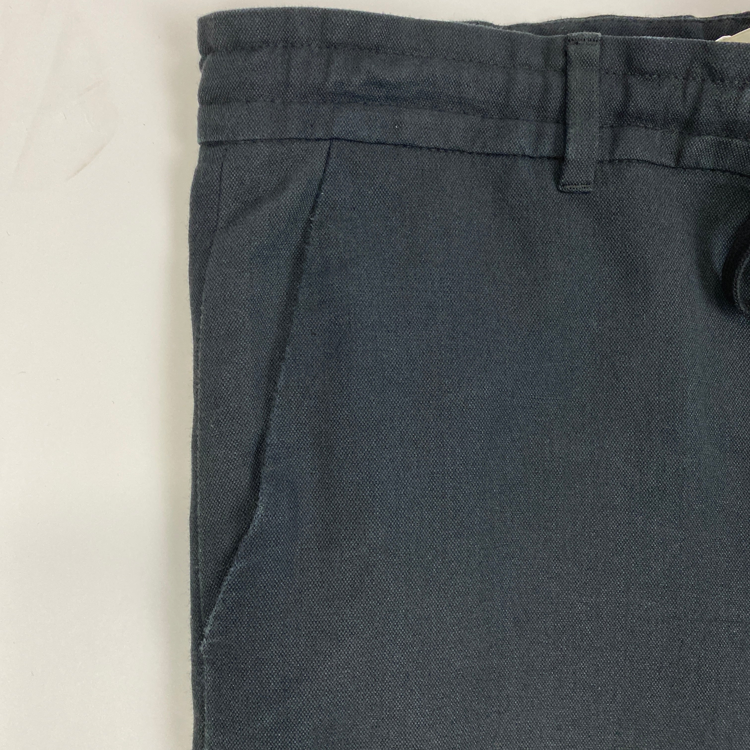 The Row Black Silk & Linen Drawstring Pants XXS