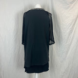 3.1 Phillip Lim Black Embellished Crepe Midi Dress M