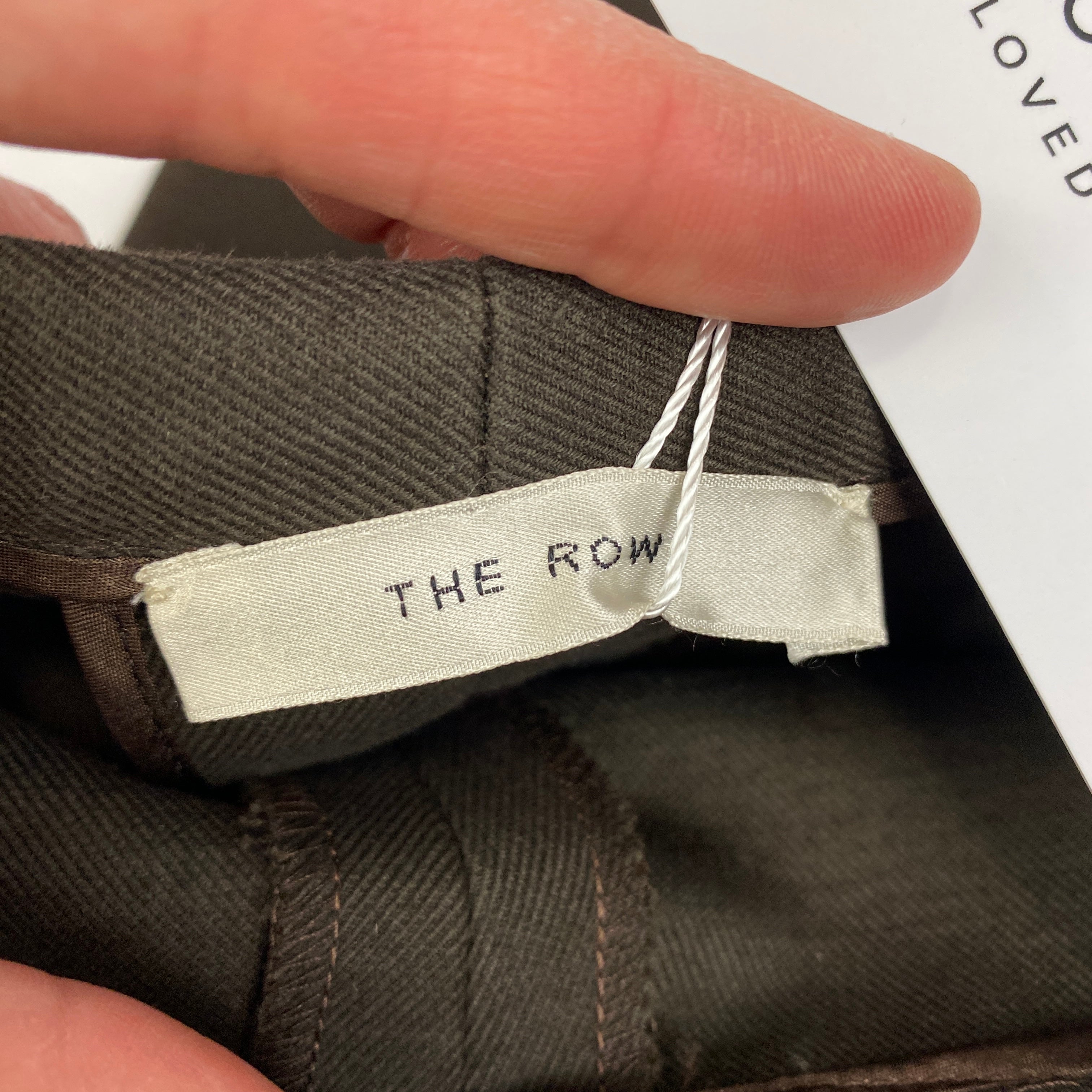 The Row Chocolate Cotton & Wool Pencil Skirt XXS
