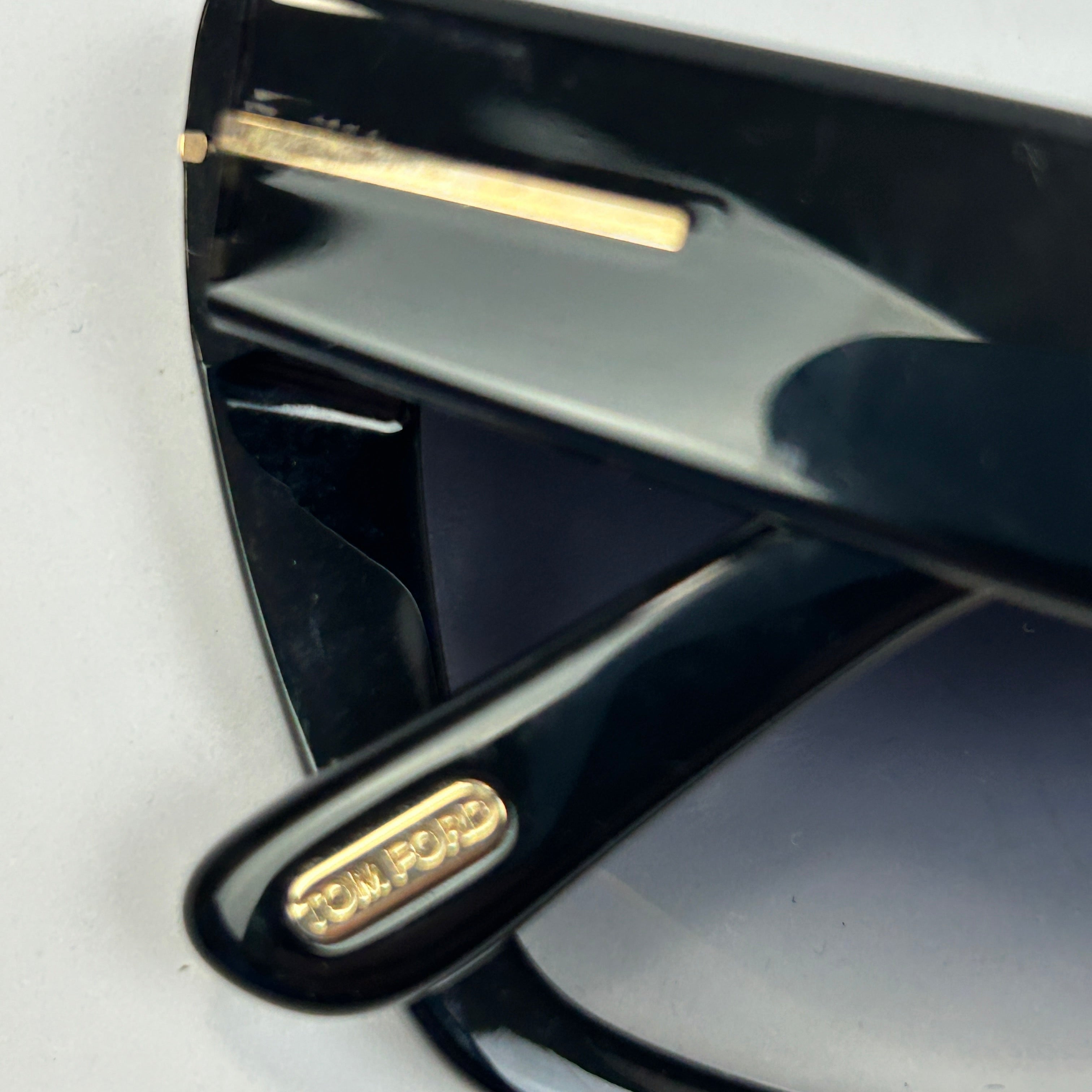 Tom Ford £320 Black Wyatt Cats Eye Sunglasses