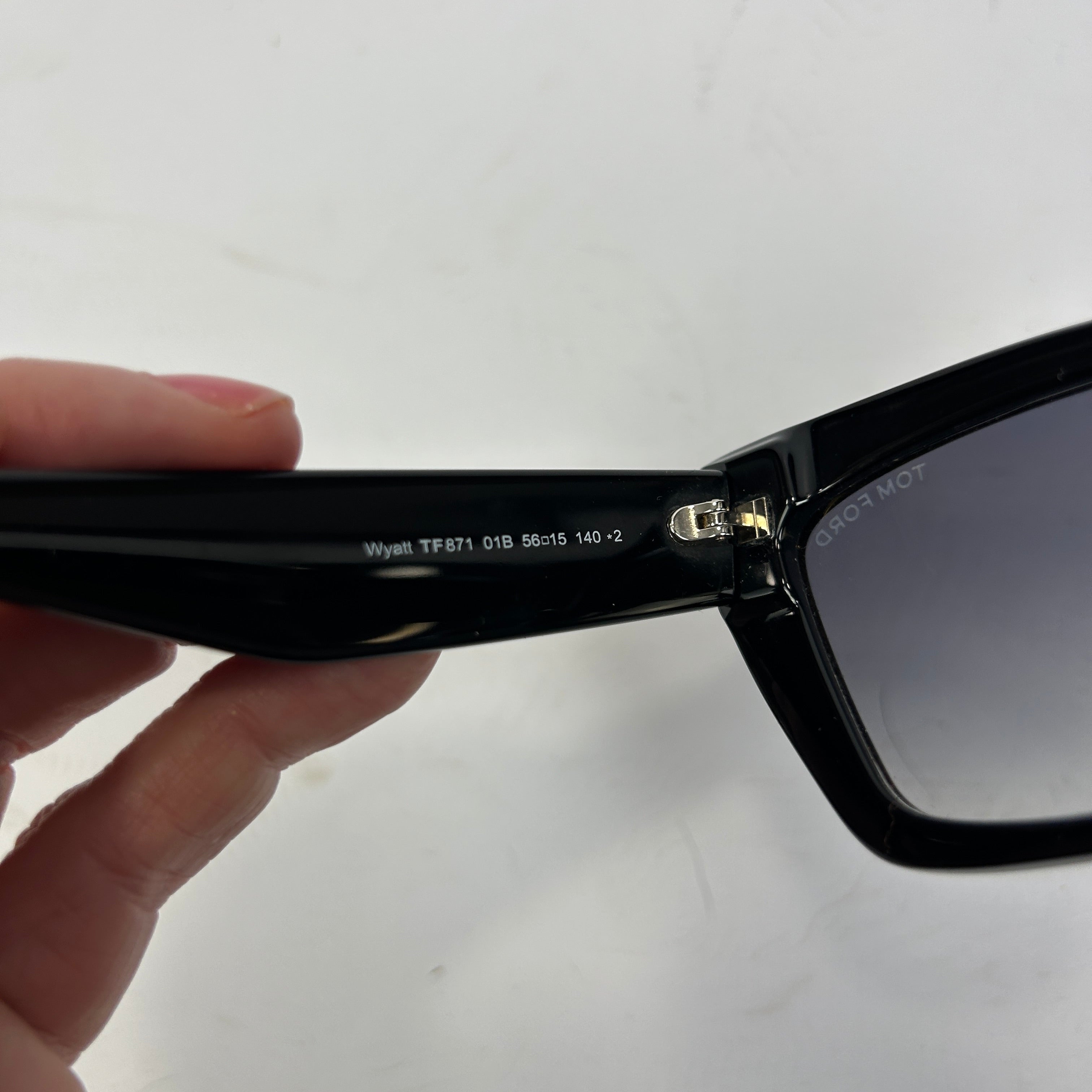 Tom Ford £320 Black Wyatt Cats Eye Sunglasses