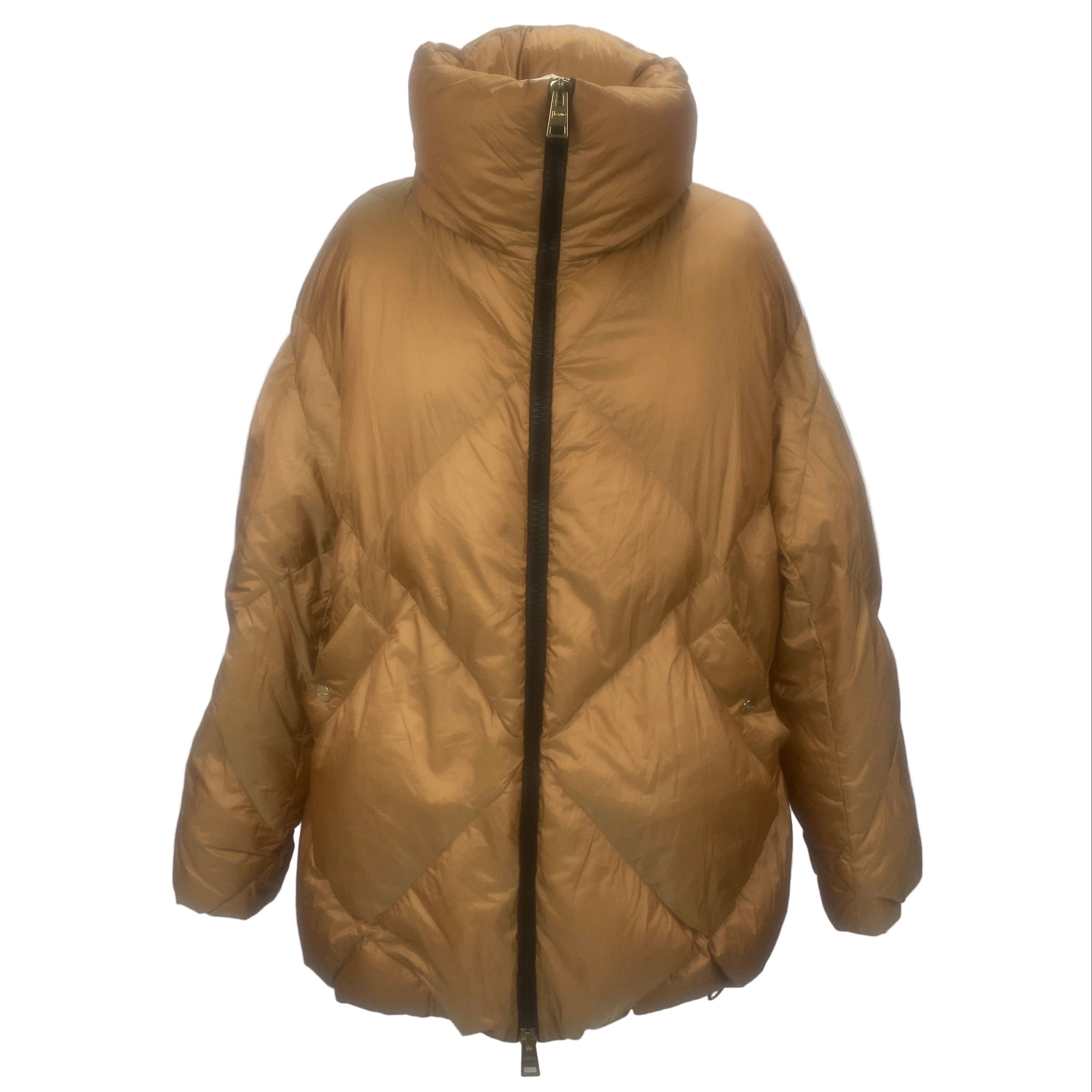 Herno £595 Copper Padded Down Coat L