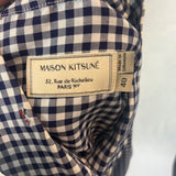 Maison Kitsune Black & White Gingham Cotton Shirt XS
