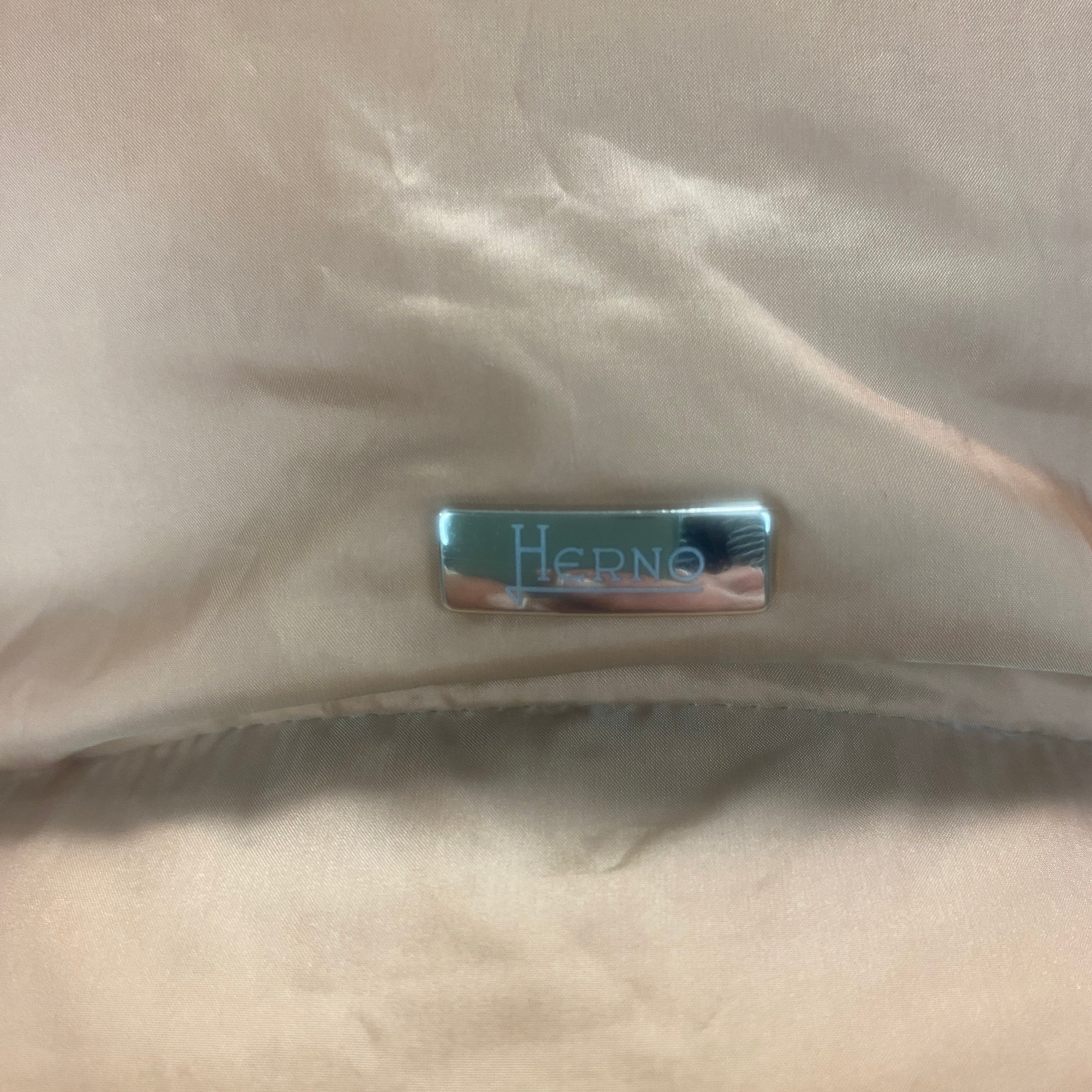 Herno £595 Copper Padded Down Coat L