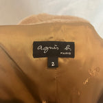 Agnes B Brand New £795 Camel Alpaca & Wool Germain Coat M