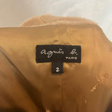 Agnes B Brand New £795 Camel Alpaca & Wool Germain Coat M