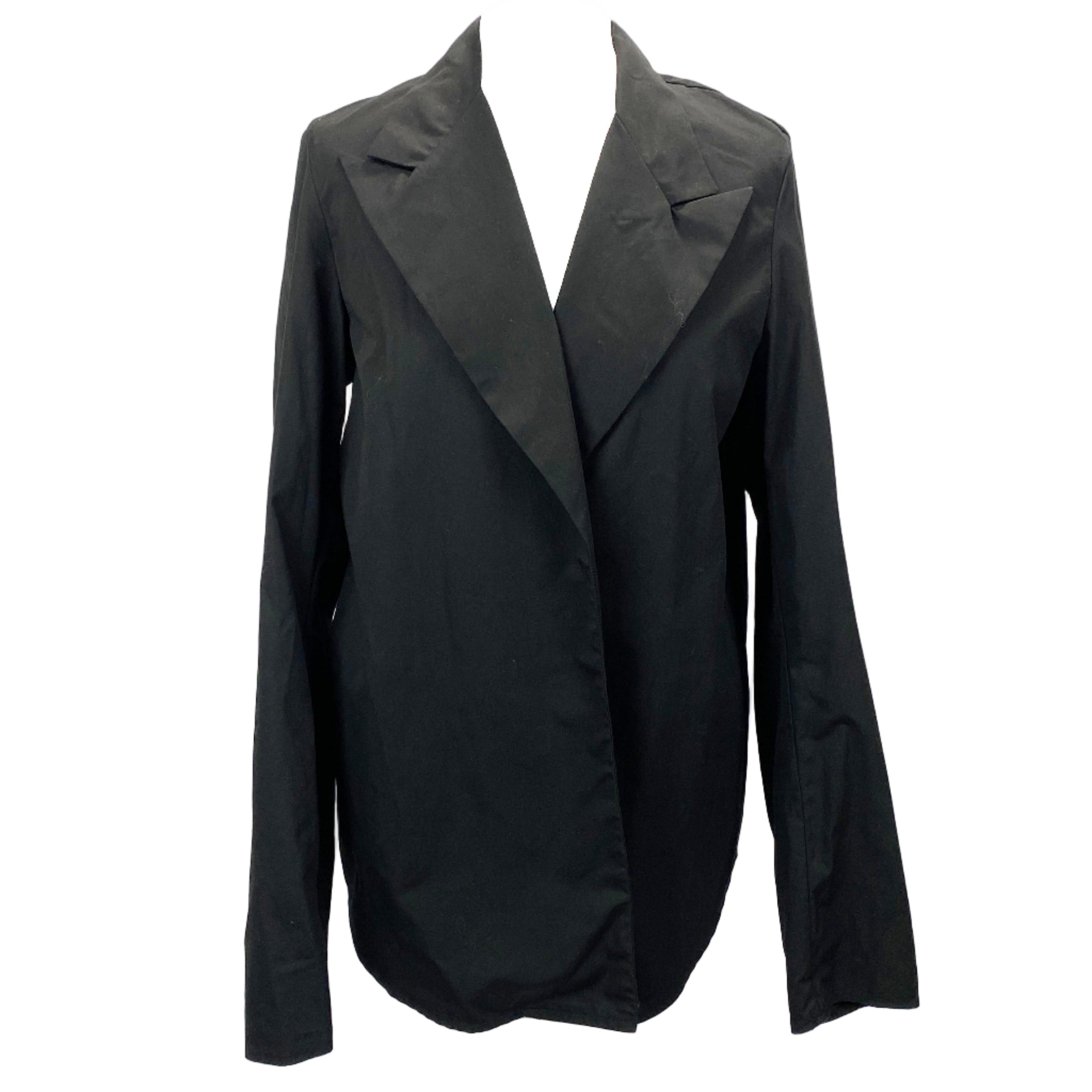 Bite New £710 Black Cotton Shirt Suit Jacket XS