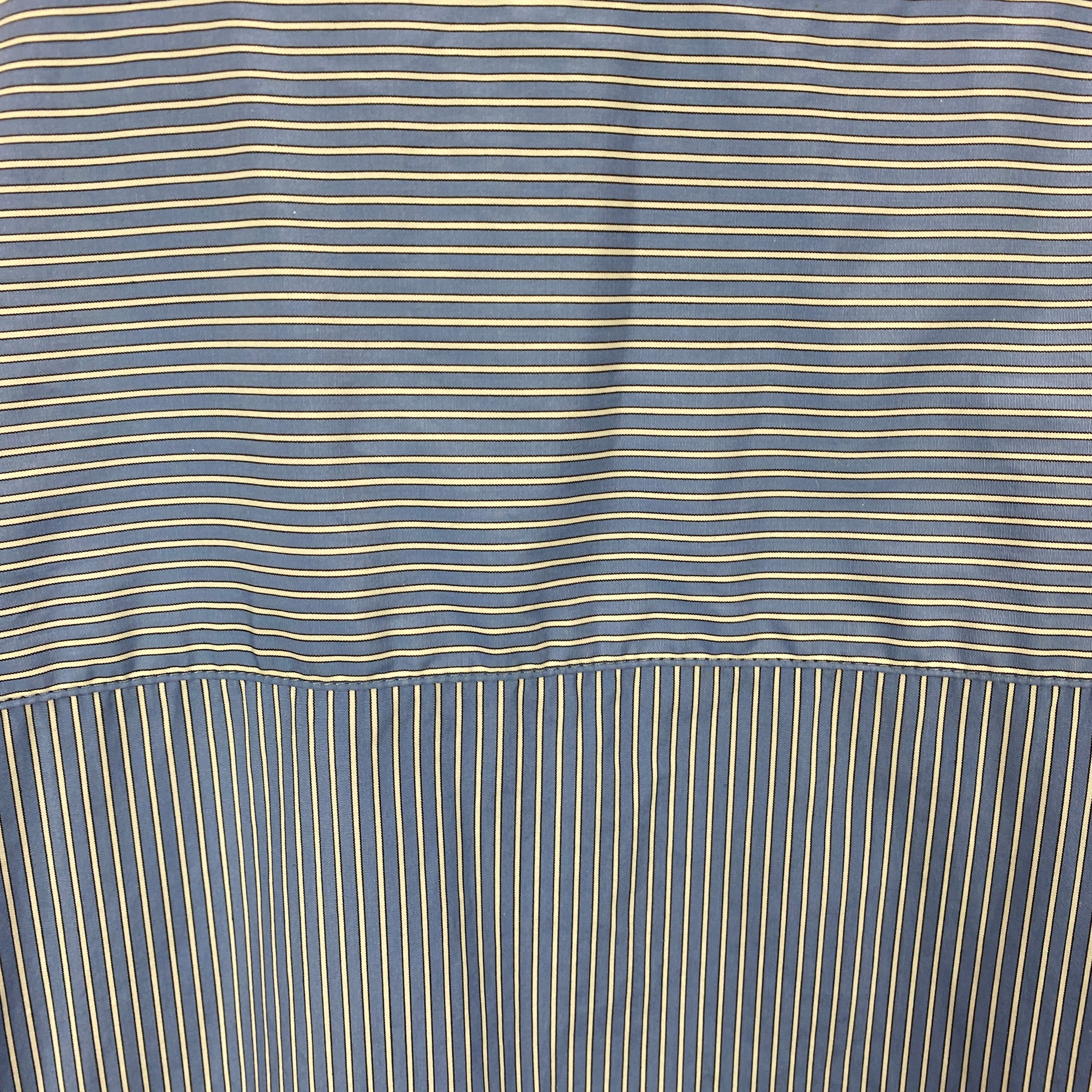 Rohe New £369 Blue Stripe Cotton Oversized Shirt L