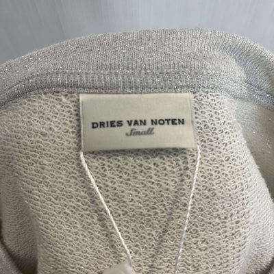 Dries Van Noten White Sparkle Sweatshirt S