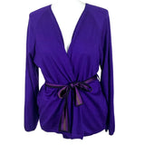 Missoni Violet Cashmere & Silk Knit Belted Cardigan M