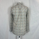 Paul Smith White & Teal Floral Cotton Shirt XS