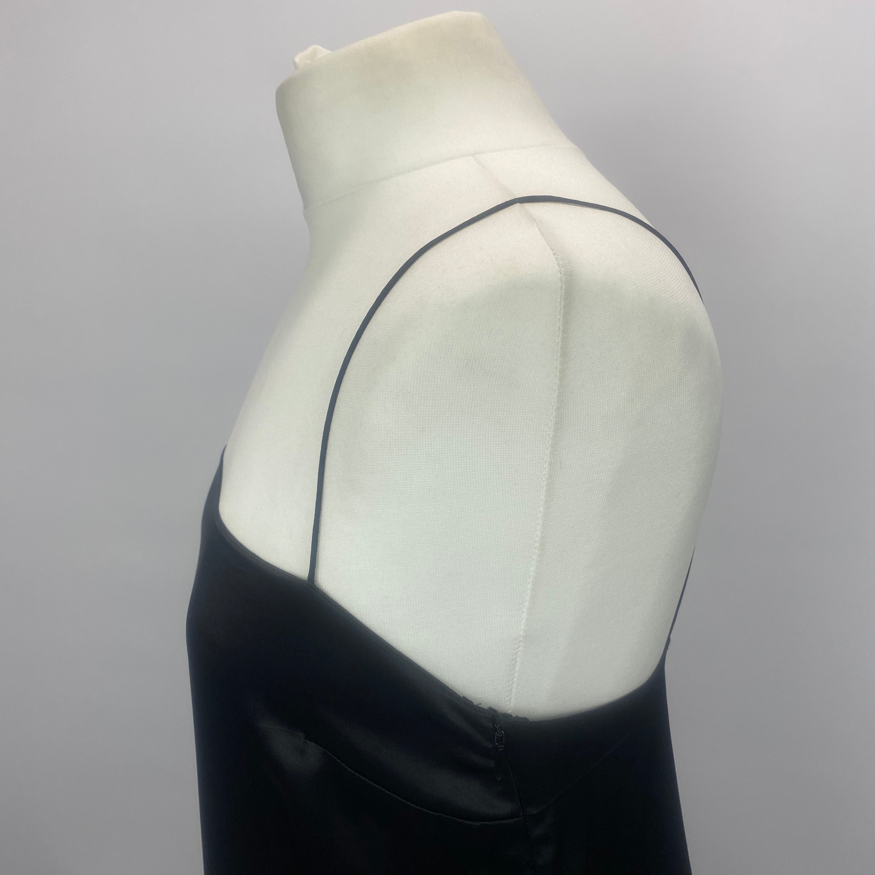 Khaite New £730 Black Silk Slip Dress S