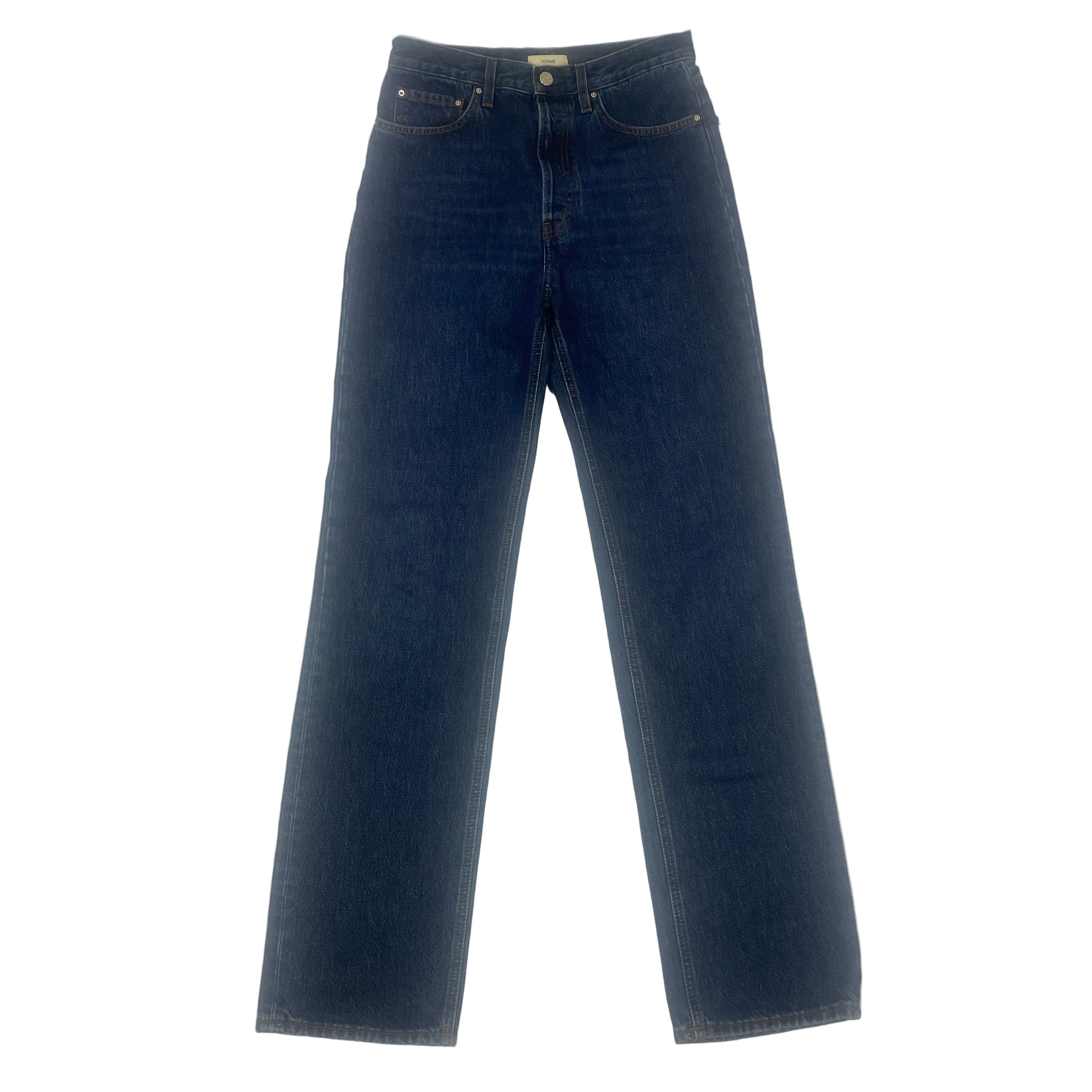 Toteme  £330 Mid Wash Denim Classic Cut Jeans 27
