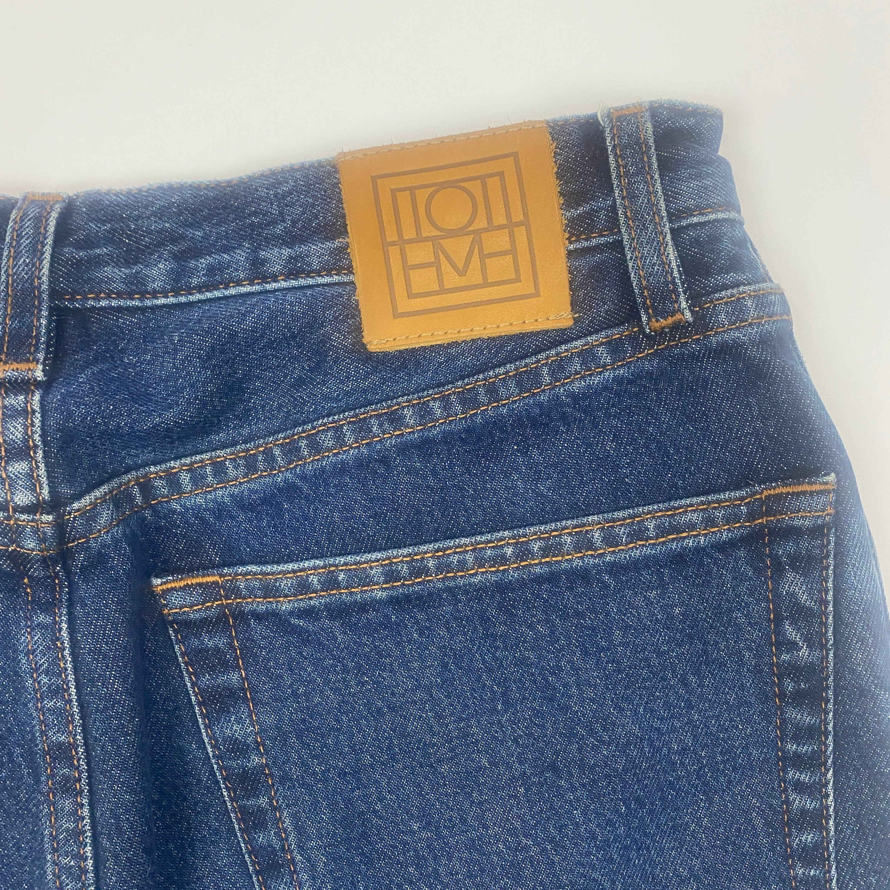 Toteme  £330 Mid Wash Denim Classic Cut Jeans 27