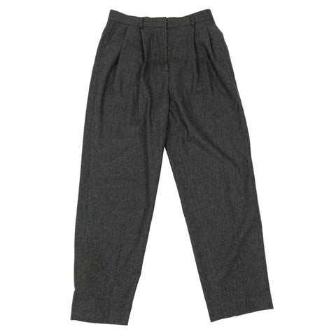 Toteme £410 Grey Wool Double Pleat Tailored Trousers XS