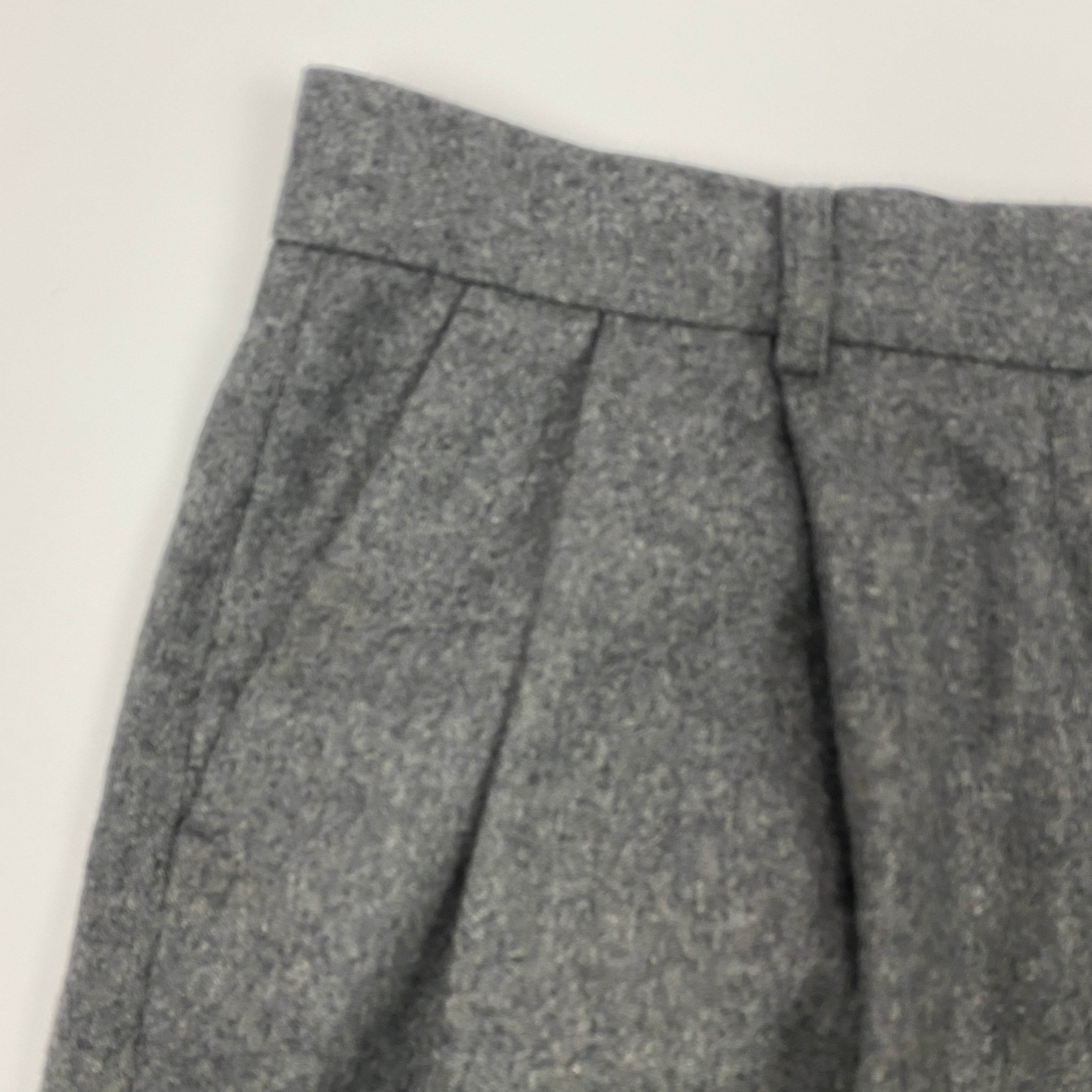 Toteme £410 Grey Wool Double Pleat Tailored Trousers XS