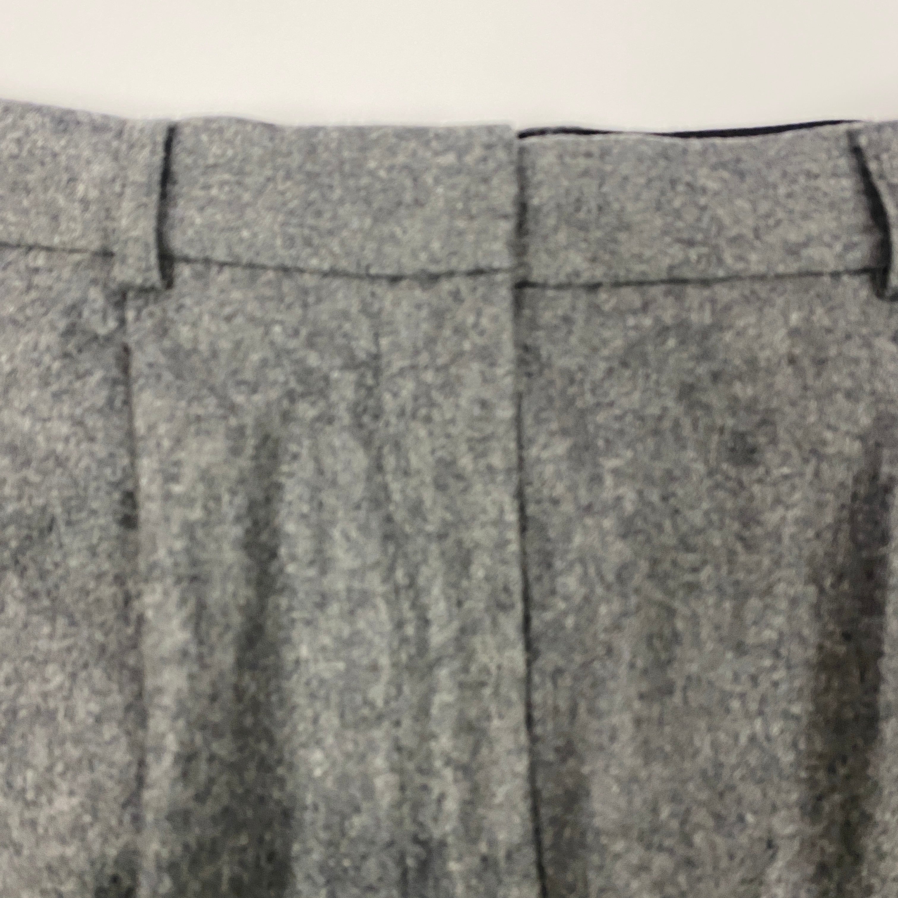 Toteme £410 Grey Wool Double Pleat Tailored Trousers XS