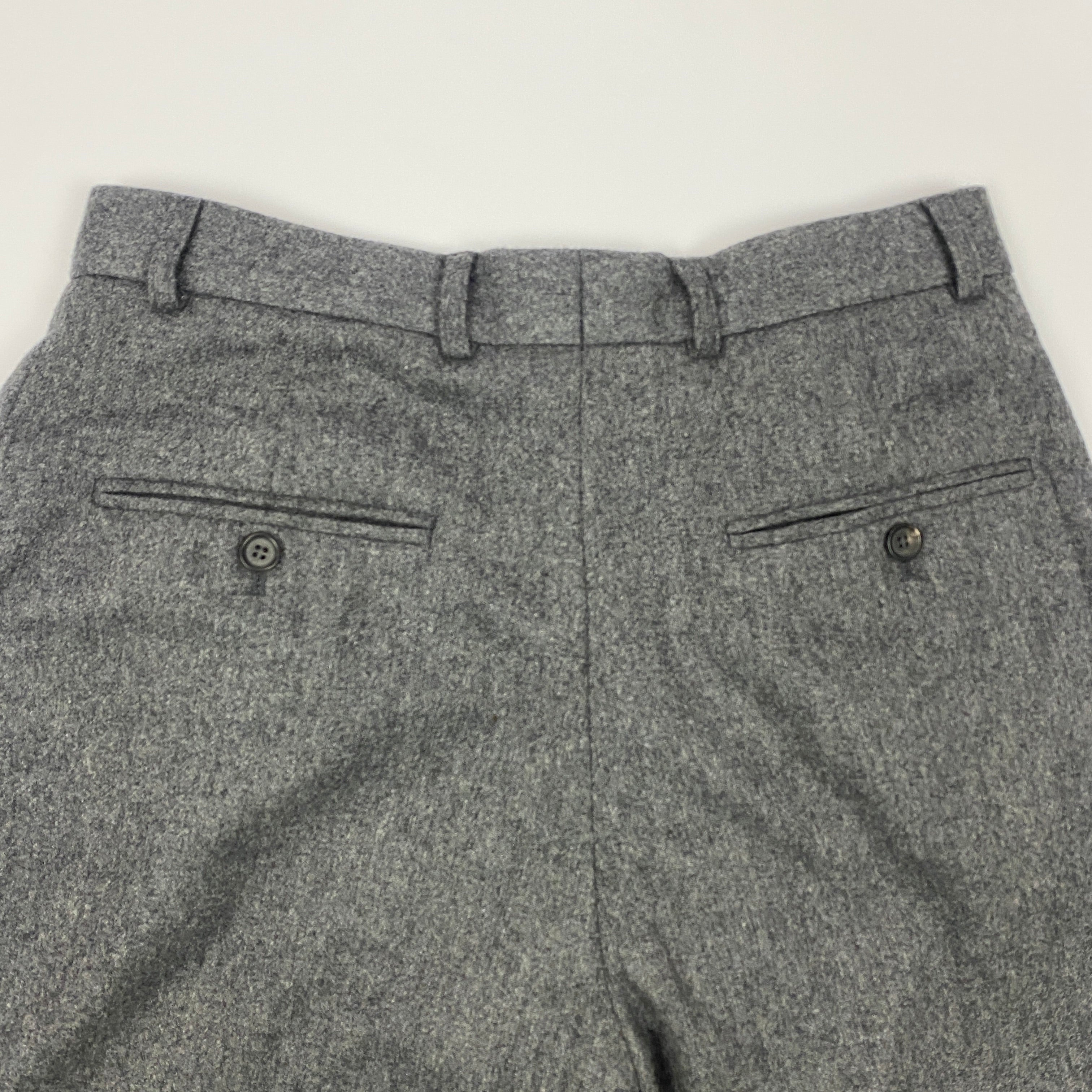 Toteme £410 Grey Wool Double Pleat Tailored Trousers XS