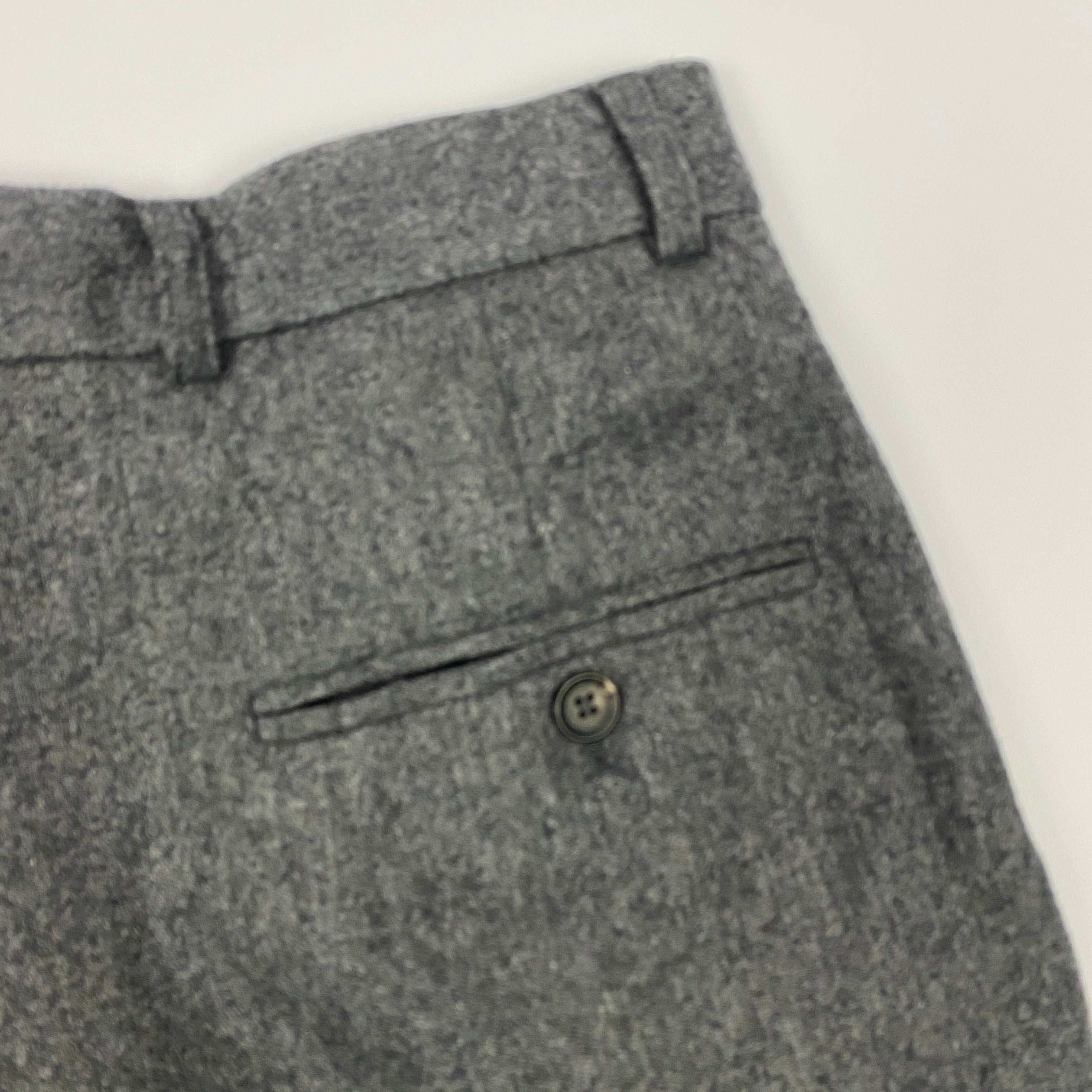 Toteme £410 Grey Wool Double Pleat Tailored Trousers XS