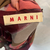 Marni Rose, Merlot & Grey Harlequin Print Sleeveless Top S