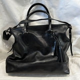 Coach £550 Black Leather Large  Top Handle Bag