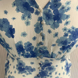 Rixo Brand New Blue & White Floral Print Aspen Maxi Dress XXS