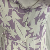 Rixo Brand New Pale Lilac & Ivory Print Clarissa Maxi Dress S