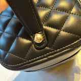 Chanel Brand New Quilted Lambskin Vanity Case