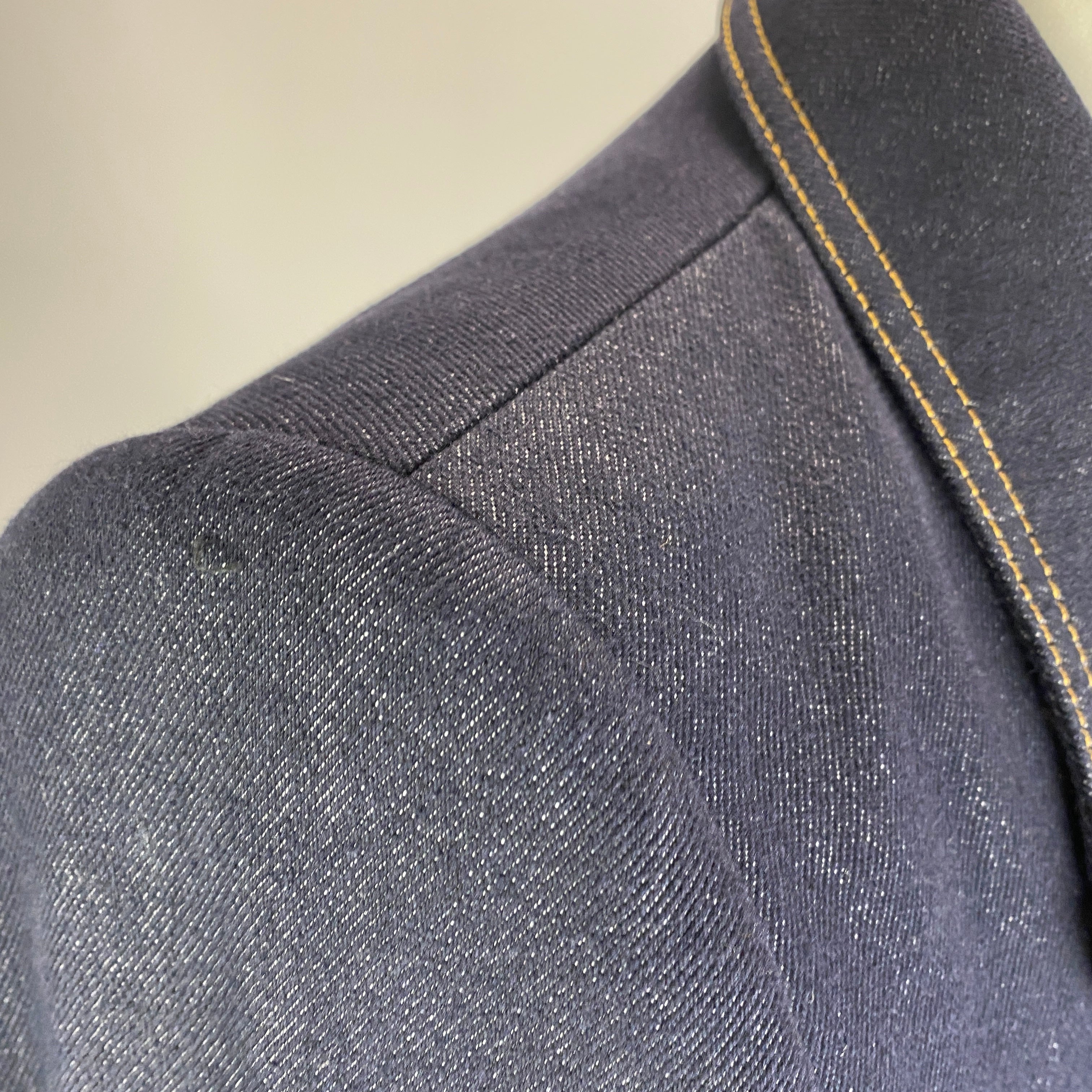 Me&Em Dark Denim Topstitched Blazer M