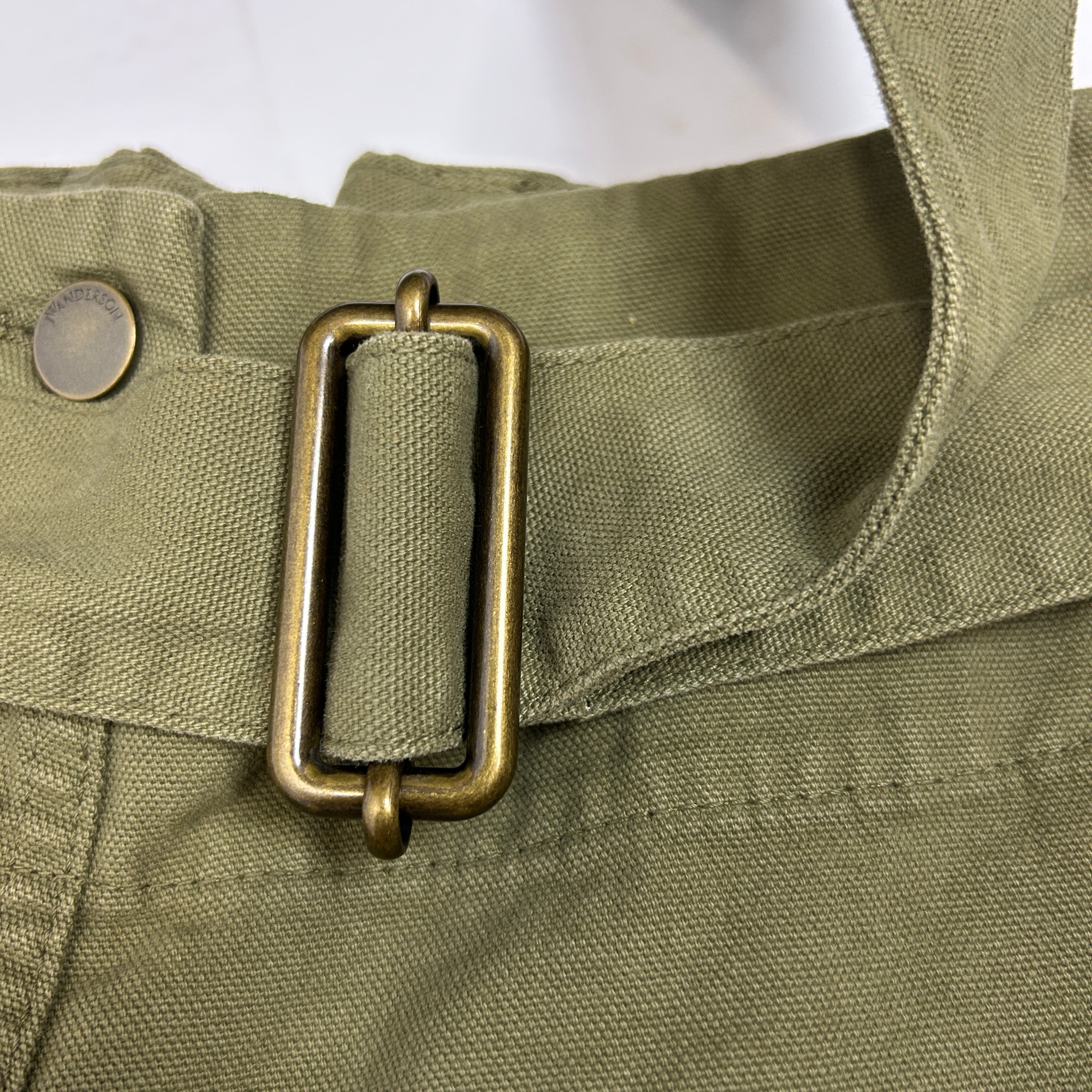 JW Anderson New £490 Khaki Fold Front Utility Trousers XXS