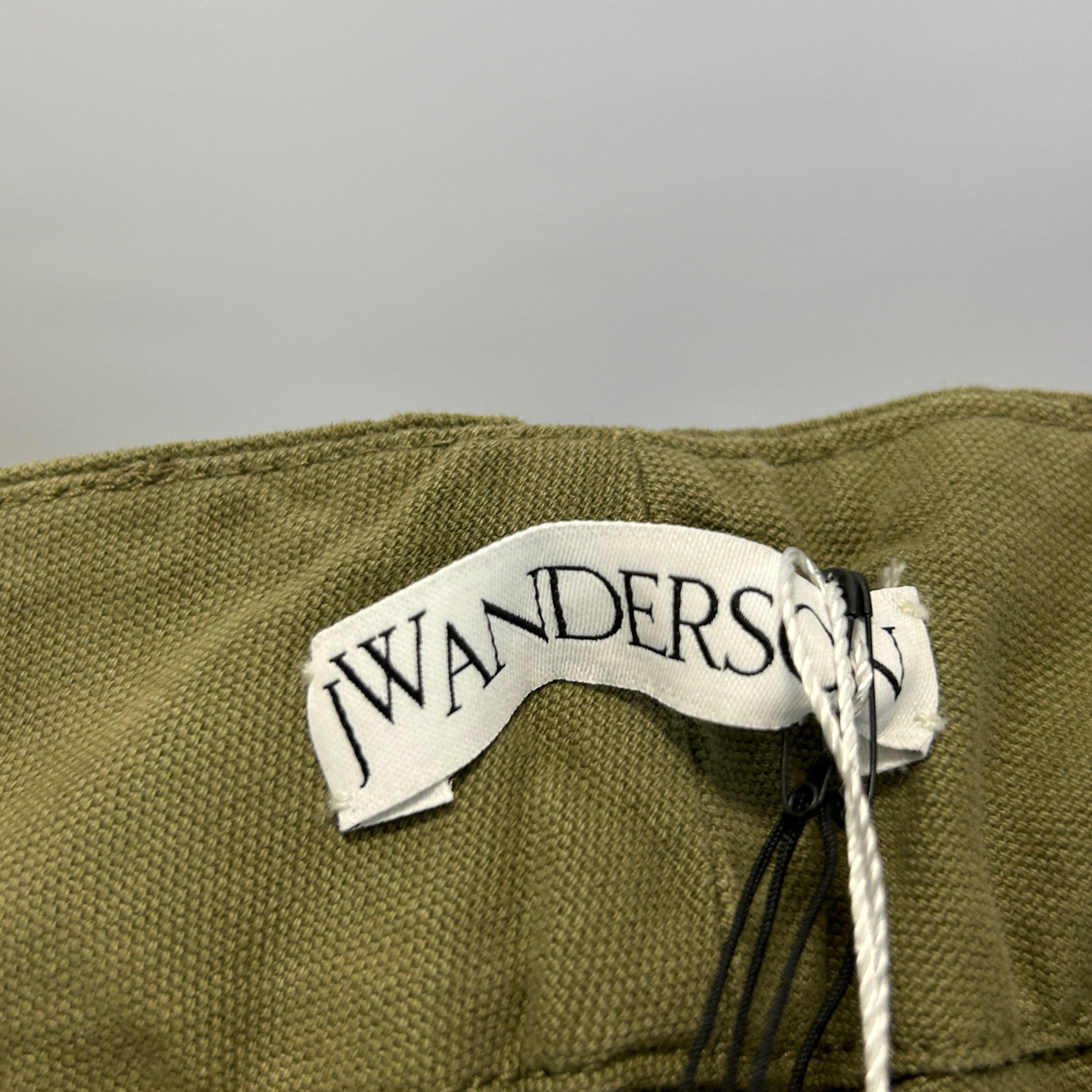 JW Anderson New £490 Khaki Fold Front Utility Trousers XXS