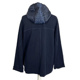 Bogner Brand New Navy Wool Knit & Quilted Jacket M/L