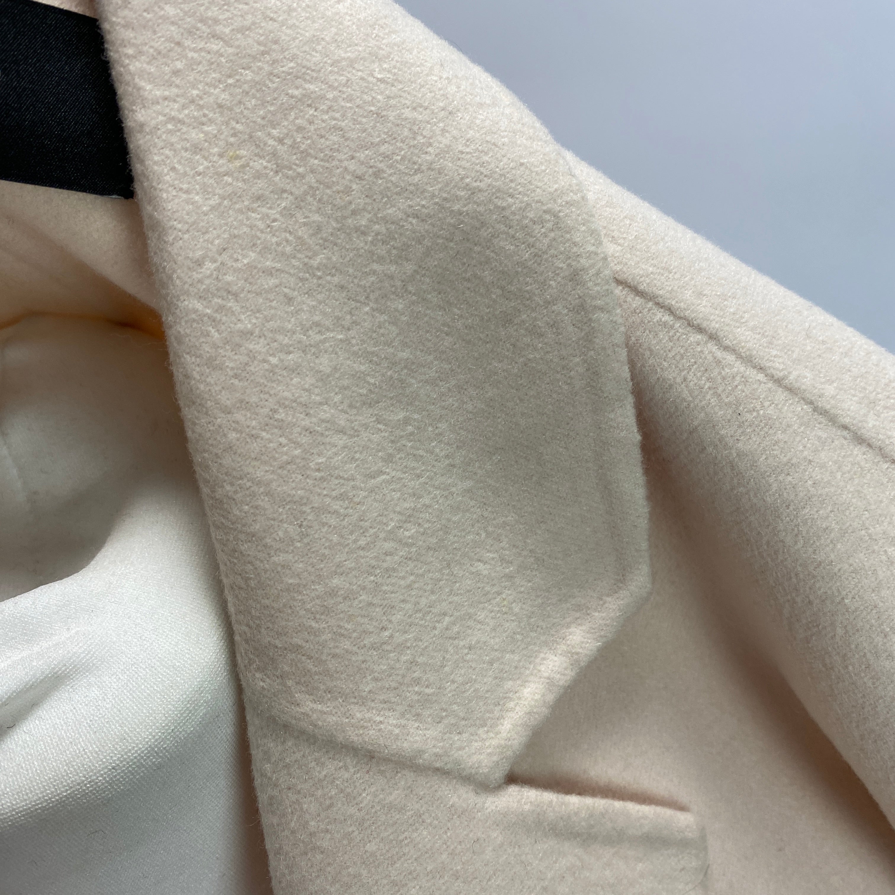 Joseph New £945 Cream Wool & Silk Belted Coat S