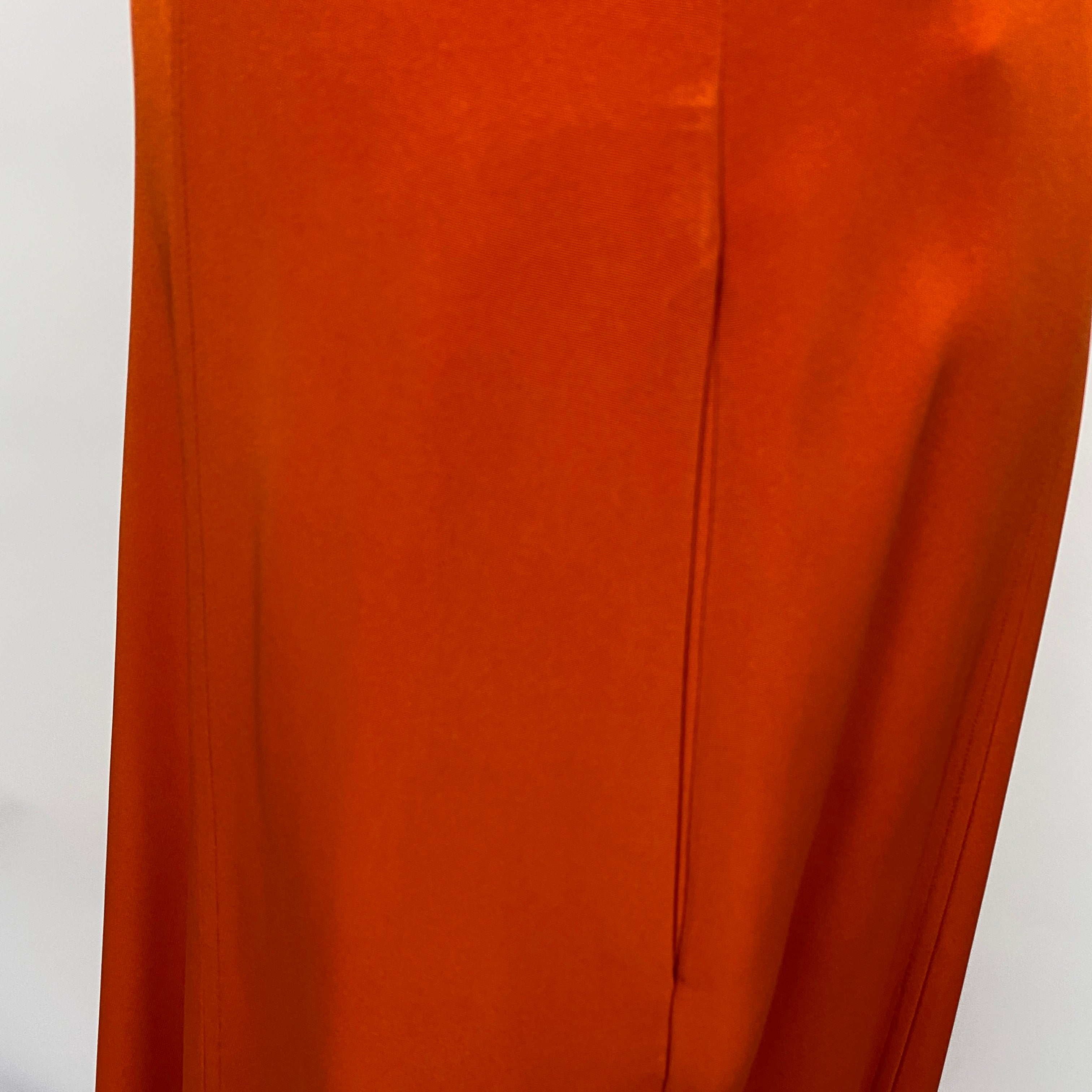 Victoria Beckham New £1000 Orange Crepe Midi Dress M