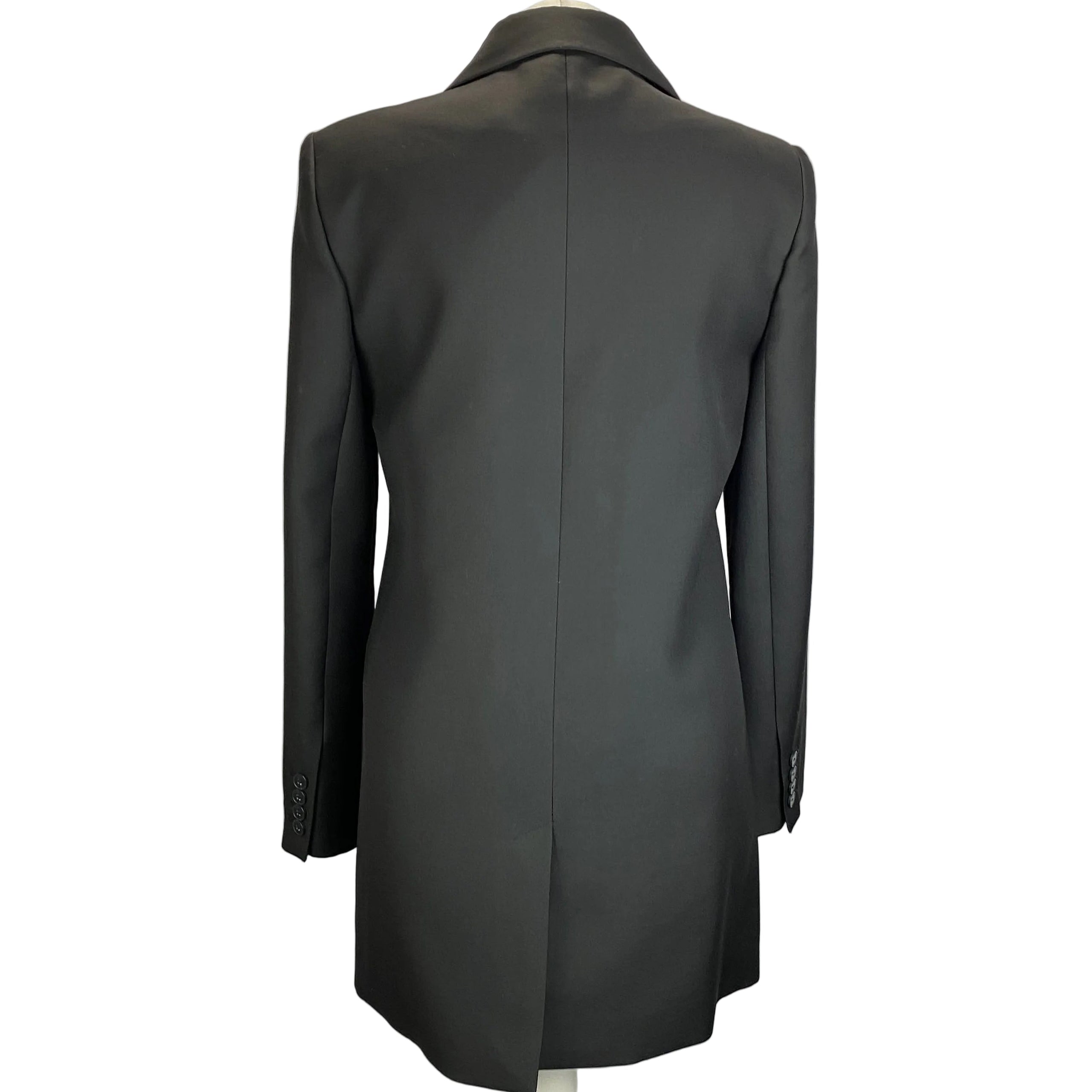 Joseph £645 Black Stretch Wool Joni Jacket XXS/XS