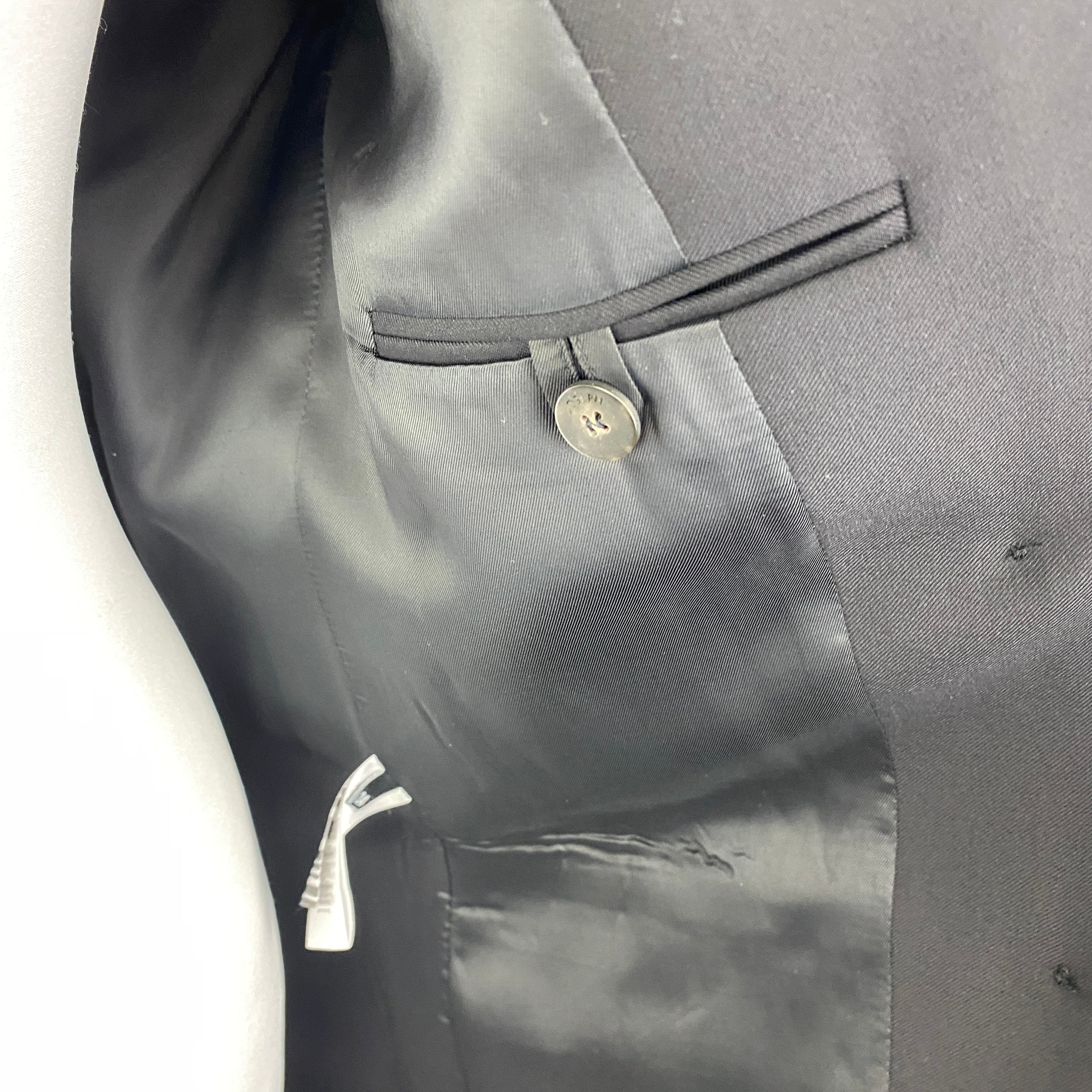 Joseph £645 Black Stretch Wool Joni Jacket XXS/XS