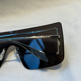 Alexander McQueen Brand New £340 Black Shield Sunglasses