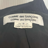 Comme Des Garçons Navy Velvet Trim Blazer S