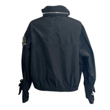 Moncler £1079 Black Beaded Logo Damas Crop Jacket S/M