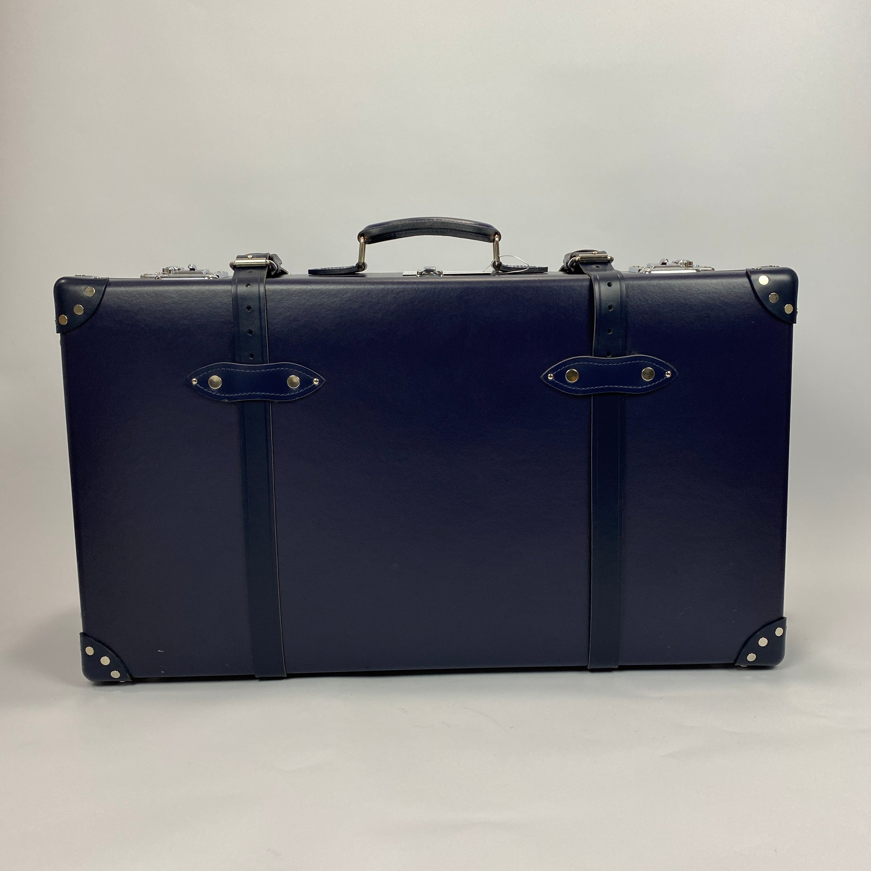 Globe-Trotter £2195  Navy Centenary Medium Check-In 2 Wheel Suitcase