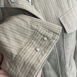 Loro Piana £2075 Beige Herringbone Linen Maxi Traveller Jacket XS