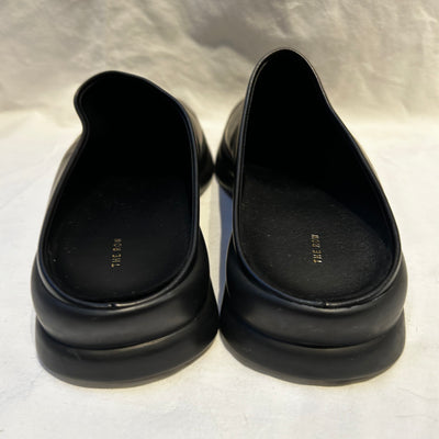 The Row Brand New £830 Black Town Clog Leather Mules 41