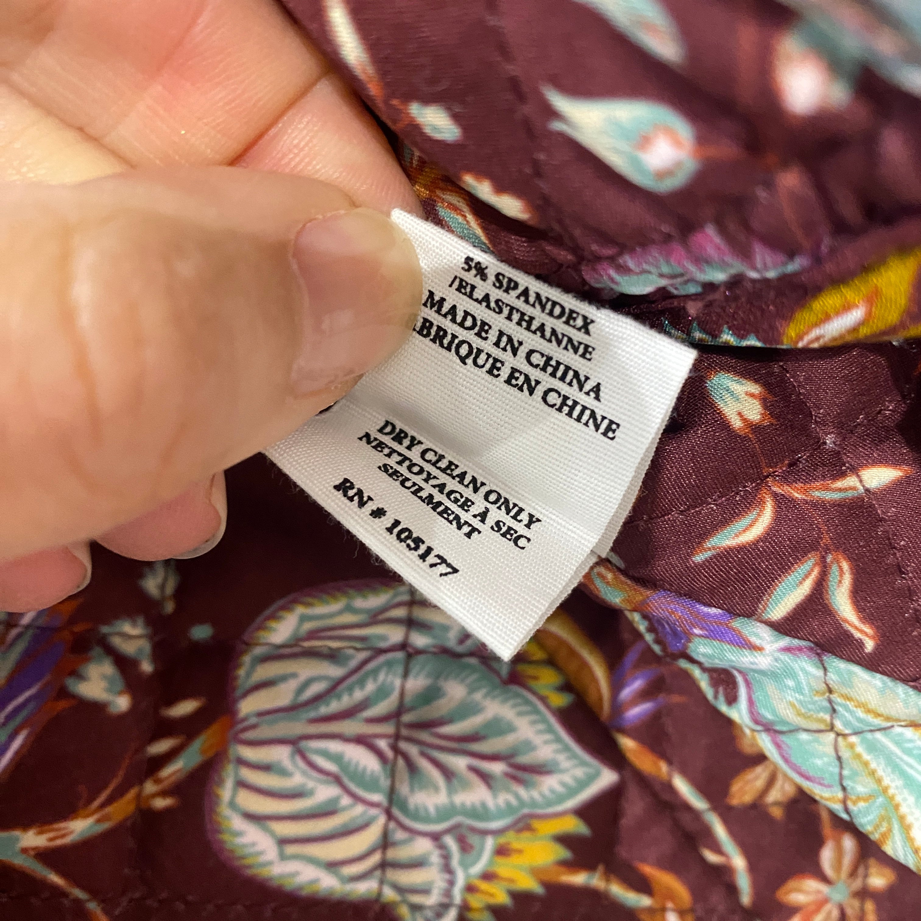 Ulla Johnson New £1000 Deep Burgundy Floral Quilted Silk Jacket S