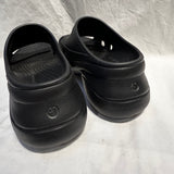 Balenciaga Brand New £460 Black Pool Crocs Flatbed Slide Sandals 41