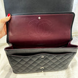 Chanel Black Caviar 2016 Maxi Flap Bag