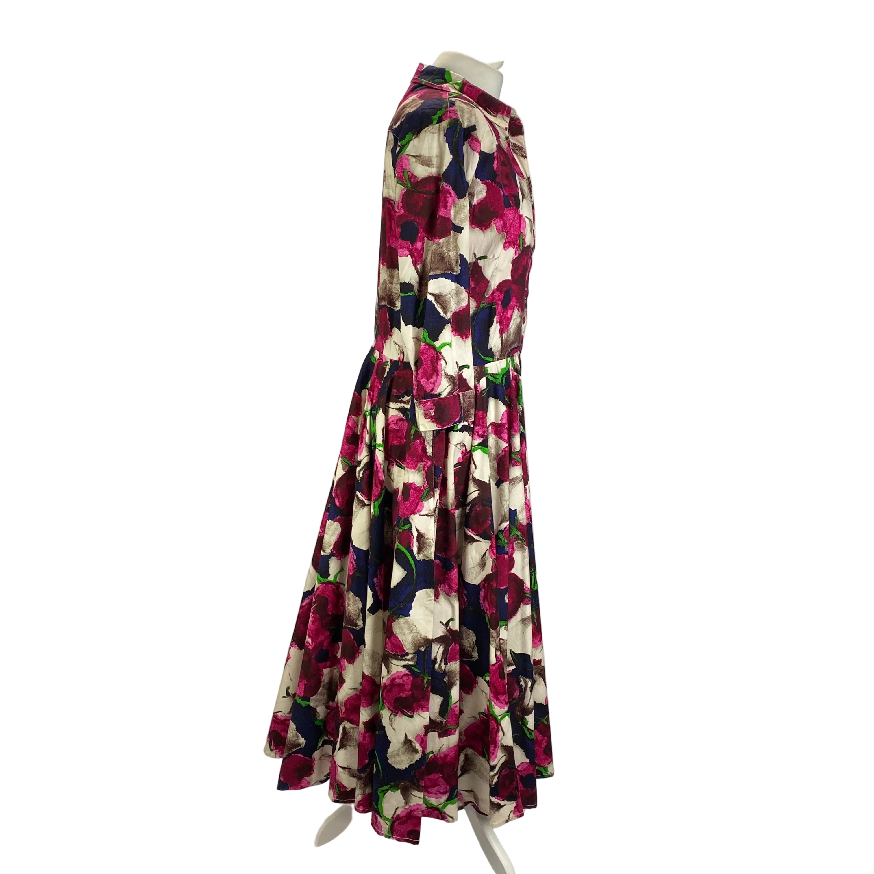 Samantha Sung £1450 Pink & Beige Aster Shirtdress XL