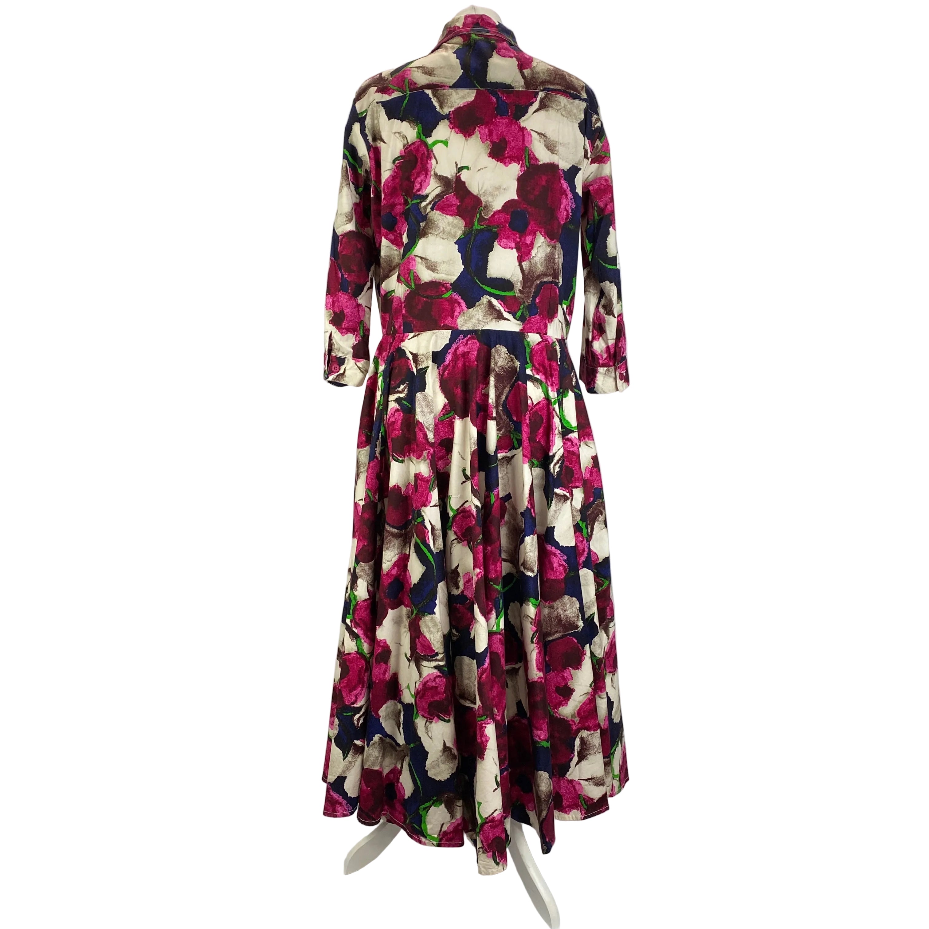 Samantha Sung £1450 Pink & Beige Aster Shirtdress XL