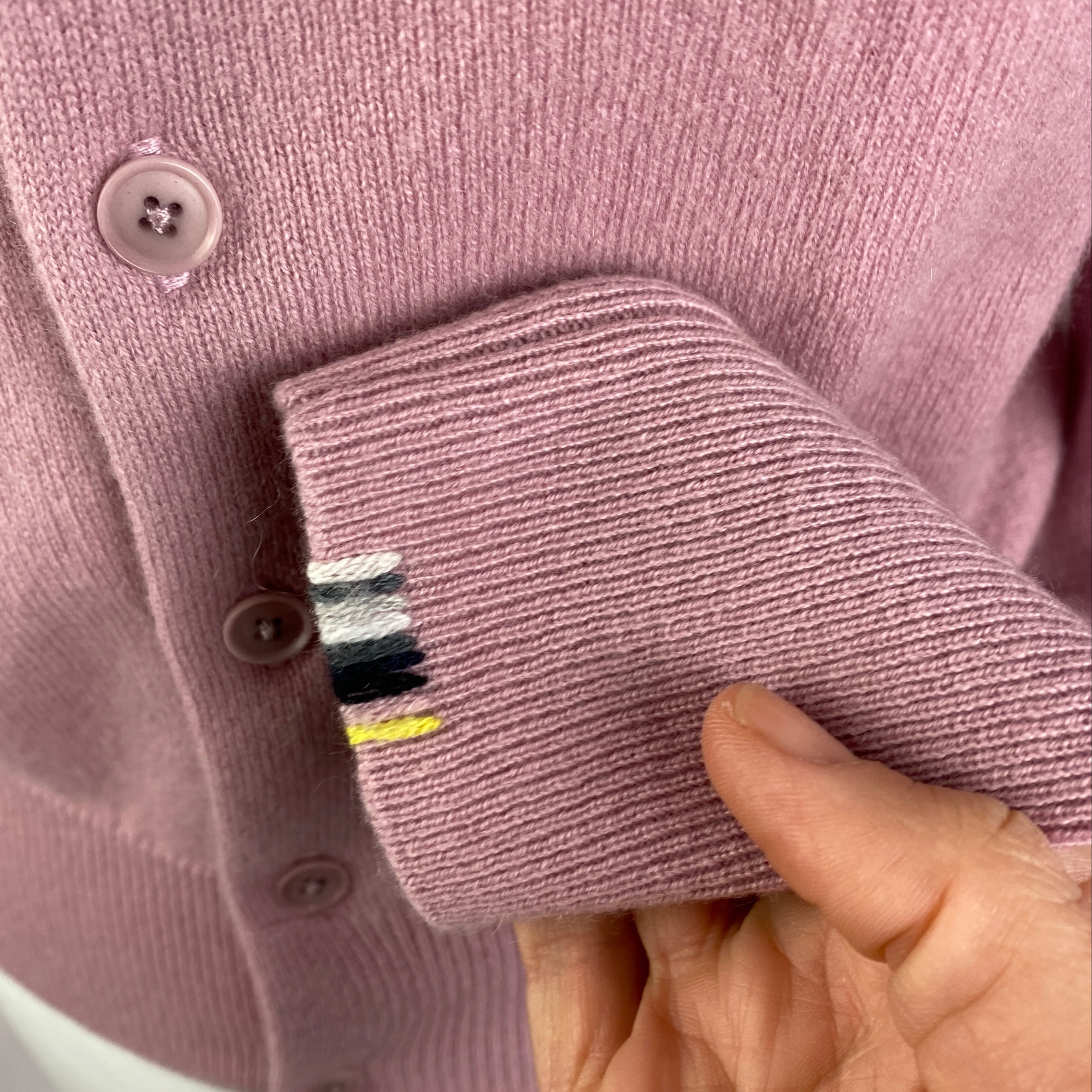 Extreme Cashmere New £290 No300 Violet Little Cardigan XS
